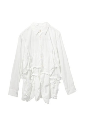 Comme Des Garçons ruffled shirt - White