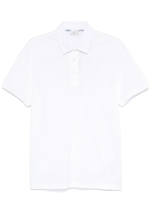 ETRO Pegaso-embroidered polo shirt - White