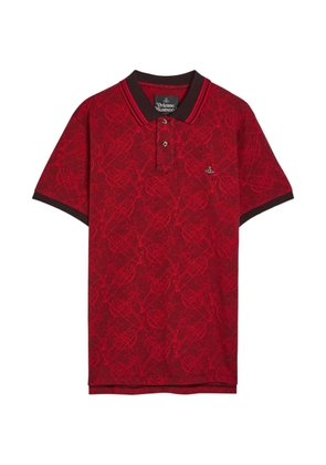 Vivienne Westwood graffiti-logo polo shirt - Red