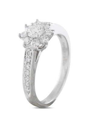 Tiffany & Co. Pre-Owned floral-design diamond ring - Silver