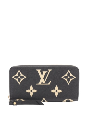 Louis Vuitton Pre-Owned 2021-2026 Bicolor Monogram Empreinte Zippy Wallet long wallets - Black