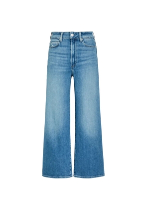 PAIGE logo-patch flared jeans - Blue