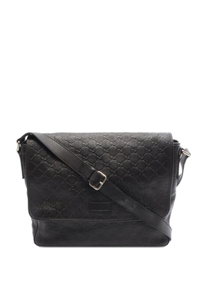 Gucci Pre-Owned 2000-2015 Guccissima Messenger Bag crossbody bag - Black