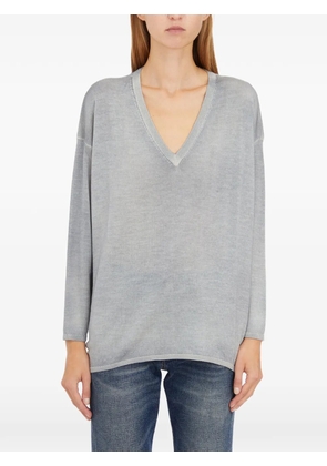 Avant Toi V-neck sweater - Grey