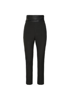 KHAITE Lenro high-waisted trousers - Black
