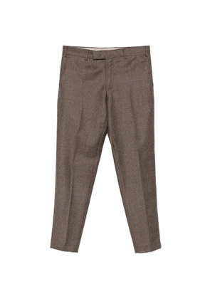 PT Torino houndstooth trousers - Brown