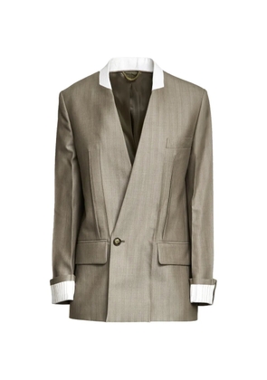 Victoria Beckham V-neck blazer - Neutrals