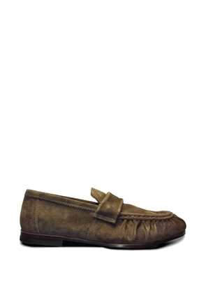 sturlini firenze gathered-detail loafers - Brown