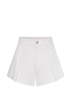 FRAME pleated structural shorts - White