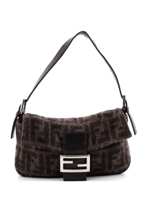 Fendi Pre-Owned Baguette Bag Zucca Wool shoulder bag - Brown