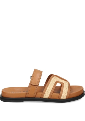 Bibi Lou leather flat sandals - Brown