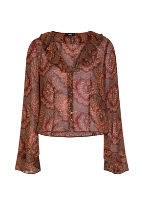PAIGE Eve paisley-print shirt - Red