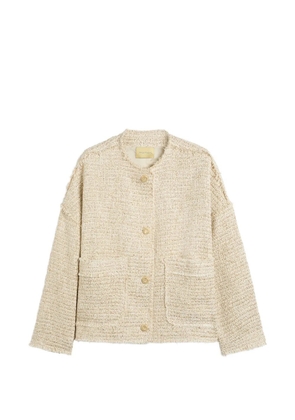 MOMONÌ Eldorado frayed raw-cut jacket - Neutrals