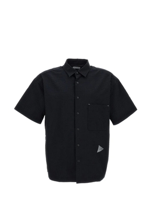 and Wander seersucker shirt - Black