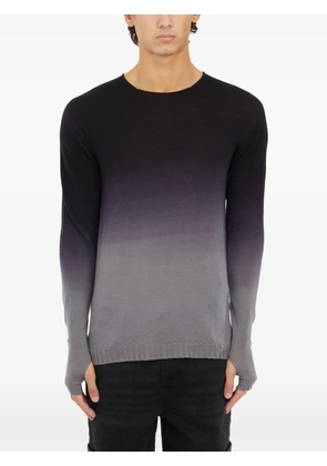 MD75 ombré-effect thumb-slot sweater - Grey