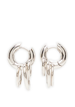 Panconesi pierced hoop earrings - Silver