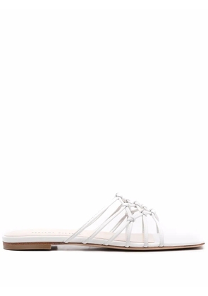 Fabiana Filippi knotted strap sandals - White