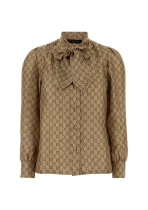Gucci GG-pattern shirt - Neutrals