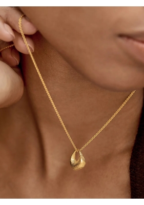 Monica Vinader small Antica pendant - Gold