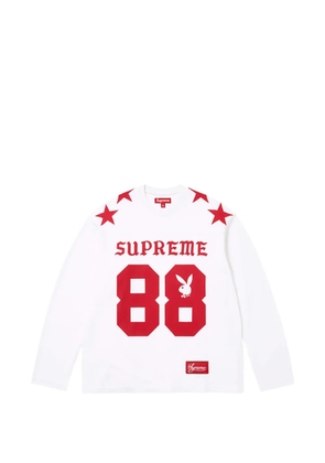 Supreme x Playboy number-print football sweatshirt - White