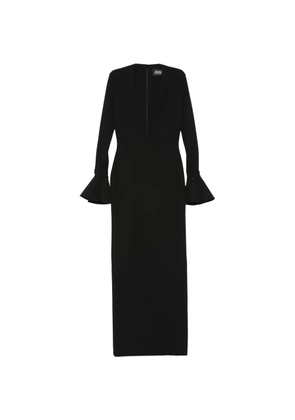 Solace London Hutton V-neck maxi dress - Black