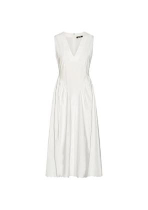 ROTATE BIRGER CHRISTENSEN V-neck sleeveless midi dress - White
