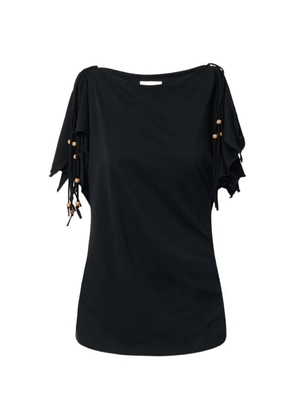 ISABEL MARANT Jazia beaded-detail sleeveless cotton top - Black