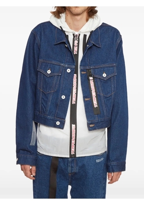 Off-White long-sleeve denim jacket - Blue