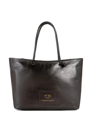 V°73 logo-patch tote bag - Black