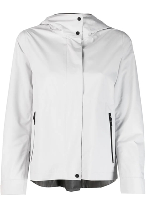 Herno pleat-detail rain jacket - Grey