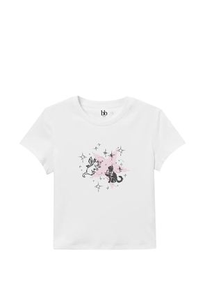 b+ab graphic-print T-shirt - White