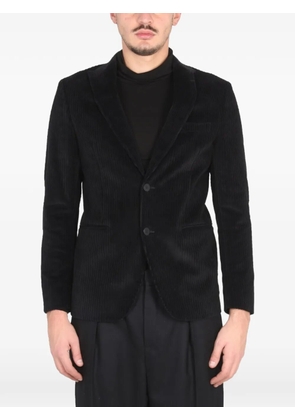Tonello single-breasted corduroy blazer - Black