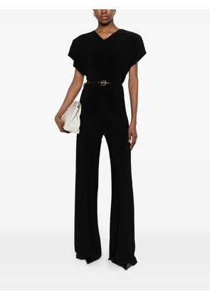 Norma Kamali cap-sleeves jumpsuit - Black