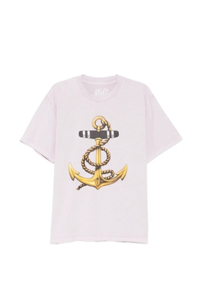 Melt anchor-print T-shirt - Pink