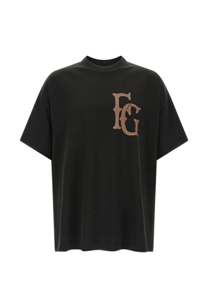 Fear Of God logo-print short-sleeve T-shirt - Black