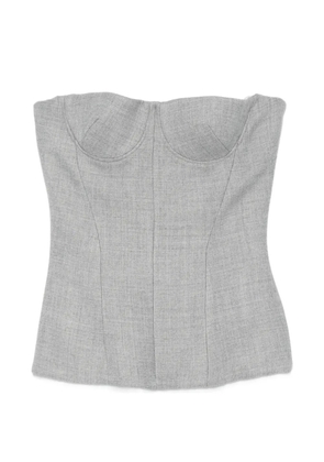 Alex Perry boned corset top - Grey