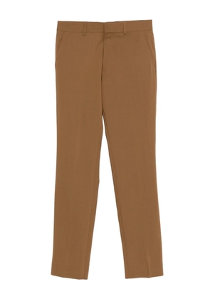 SANDRO concealed-fastening trousers - Brown