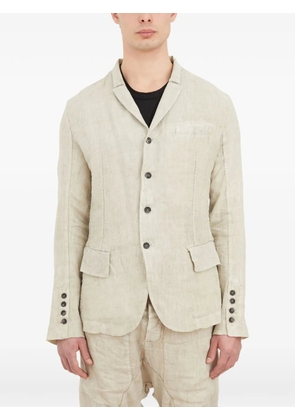 Masnada button linen jacket - Neutrals