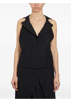 Nostra Santissima V-neck waistcoat - Black