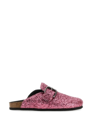 Philosophy Di Lorenzo Serafini buckle-detail glitter-embellishment mules - Pink