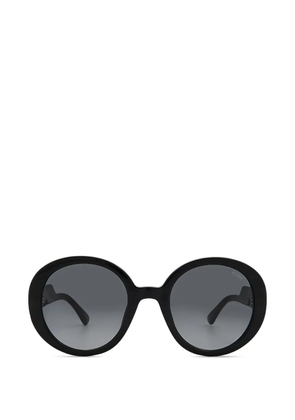 Moschino round full-rim sunglasses - Black