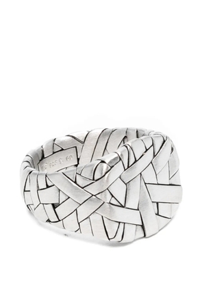 Tom Wood quilt ring - Silver