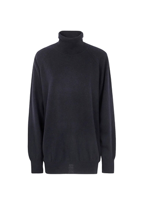 KHAITE turtleneck percy sweater - Black