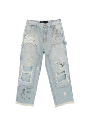 Paly studded ripped jeans - Blue