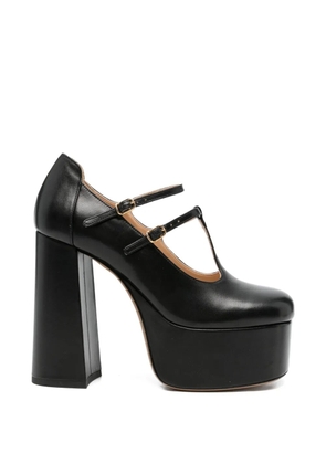 Chloé leather platform pumps - Black