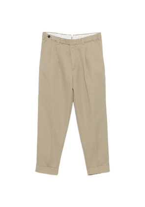 PT Torino pleated cuffed trousers - Neutrals