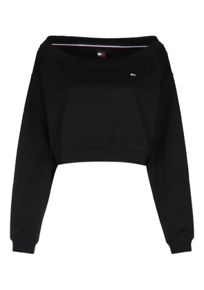 Tommy Jeans off-shoulder maglia knitwear - Black