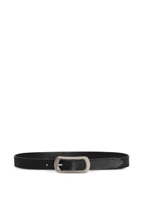 Dolce & Gabbana Tempesta stitch-detail buckle belt - Black