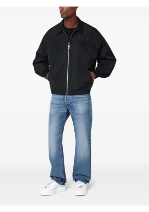 Alexander McQueen logo-embroidered bomber jacket - Black