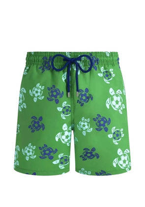 Vilebrequin turtle print beach shorts - Green